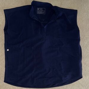 Figs Navy Blue Sleeveless Top
